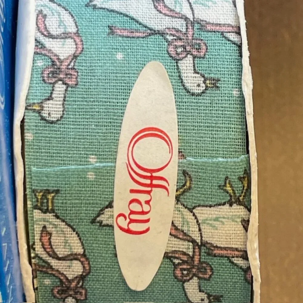 Offray Vintage Cottagecore Cloth Ribbon Scottie Dog/Geese/Ducks 3 Rolls
